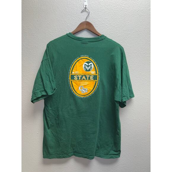 Vintage CSU Shirt Colroado State University Rams College Green Graphic X-Large - Picture 5 of 10